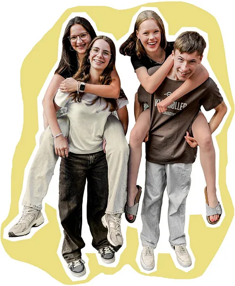 Konfirmand:innen an St. Marien Huckepack